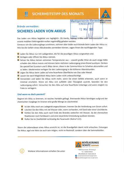 Sicherheitstipp des Monats