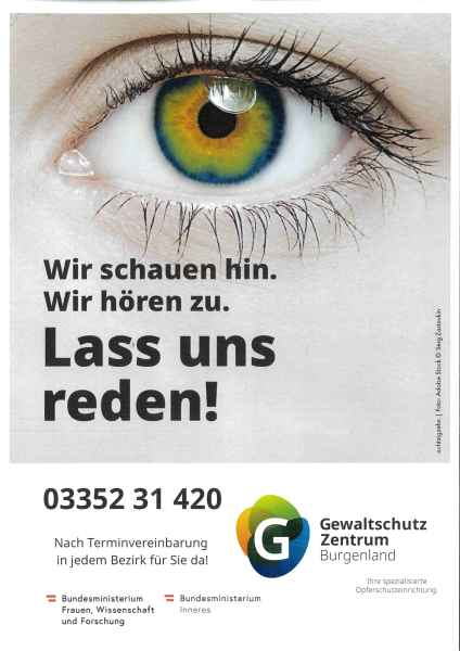 Hilfsangebot Gewaltschutzzentrum Burgenland