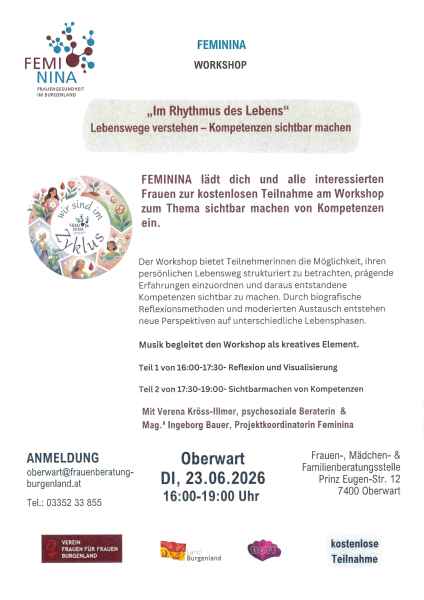 Feminina Frauengesundheit- kostenlose Workshops im Juni