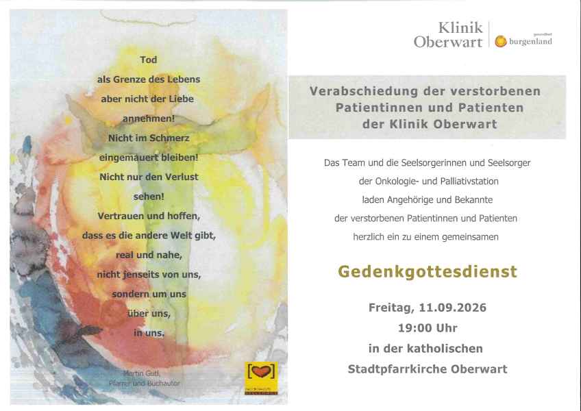 Einladung Gedenkgottesdienst