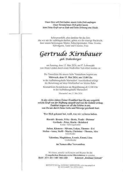 Parte Gertrude Kirnbauer