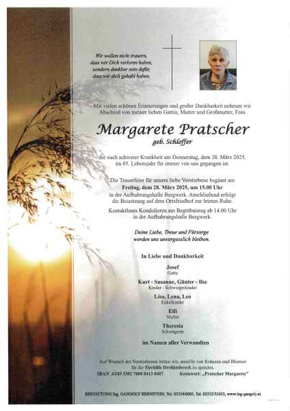 Parte Margarete Pratscher